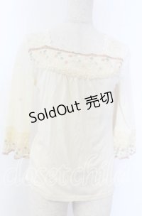 axes femme / カラーレースインナーPO  アイボリー O-25-10-30-1083-AX-TO-IG-ZT015