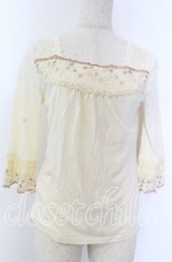 画像1: axes femme / カラーレースインナーPO  アイボリー O-25-10-30-1083-AX-TO-IG-OS