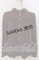 axes femme / フリルブラウス風カットプルオーバー M ワイン O-25-10-30-1090-AX-TO-IG-OS