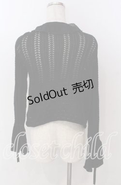 画像2: axes femme / ショート丈ニットボレロ  クロ O-25-10-30-1093-AX-TO-IG-OS