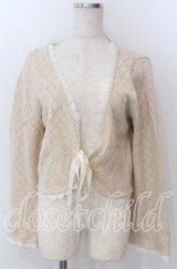 axes femme / スカラップレースボレロ M アイボリー O-25-10-30-1094-AX-TO-IG-ZT015