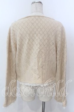 画像2: axes femme / スカラップレースボレロ M アイボリー O-25-10-30-1094-AX-TO-IG-OS