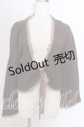 axes femme / スカラップレースボレロ M ブラウン O-25-10-30-1095-AX-TO-IG-OS