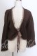 画像1: axes femme / スカラップレースボレロ M ブラウン O-25-10-30-1095-AX-TO-IG-OS (1)