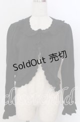 axes femme / コットンレース透かし編みボレロ M クロ O-25-10-30-1096-AX-TO-IG-OS