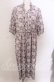 画像1: axes femme / 花柄5分袖ワンピース  オフ×ピンク系 O-25-10-30-1100-AX-OP-IG-OS (1)