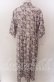 画像2: axes femme / 花柄5分袖ワンピース  オフ×ピンク系 O-25-10-30-1100-AX-OP-IG-OS (2)