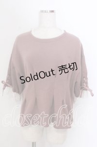 axes femme / チュールネックスウェット M ピンク O-25-10-30-1101-AX-TO-IG-OS