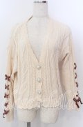 axes femme POETIQUE / モールショートカーディガン  アイボリー O-25-10-30-1106-AX-TO-IG-OS