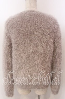 画像2: axes femme POETIQUE / お花パールラメ糸シャギーニット  グレー O-25-10-30-1107-AX-TO-IG-OS