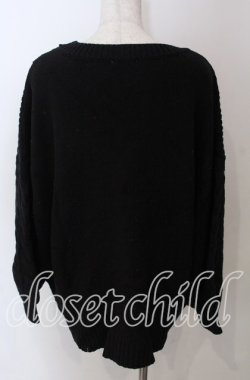 画像2: axes femme / パール配色ニット  クロ O-25-10-30-1111-AX-TO-IG-OS