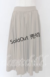 axes femme / フレアーロングスカート  ブラウン O-25-10-30-1112-AX-SK-IG-OS