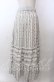 画像2: axes femme / ストライプフラワー柄スカート  アイボリー O-25-10-30-1113-AX-SK-IG-OS (2)