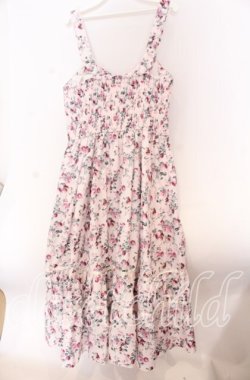 画像3: axes femme / ビッグリボン×ローズジャンパースカート【mobility限定商品】 M ピンク O-25-10-30-1015-AX-OP-OW-OS