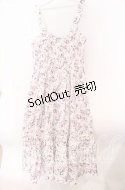 画像3: axes femme / ビッグリボン×ローズジャンパースカート【mobility限定商品】 M ピンク O-25-10-30-1015-AX-OP-OW-OS