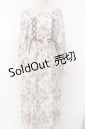 axes femme / フレーズローズ柄ワンピース F キナリ O-25-10-30-1016-AX-OP-OW-OS