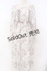 axes femme / フレーズローズ柄ワンピース F キナリ O-25-10-30-1016-AX-OP-OW-OS