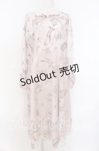 axes femme / ローズアンダヴィタシオンワンピース F ピンク O-25-10-30-1017-AX-OP-OW-OS