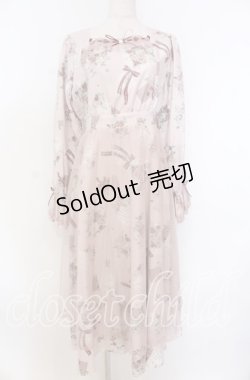 画像1: axes femme / ローズアンダヴィタシオンワンピース F ピンク O-25-10-30-1017-AX-OP-OW-OS