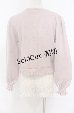 画像2: axes femme kawaii / Rosy Bearニットカーデ M ピンク O-25-10-30-1020-AX-TO-OW-OS