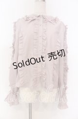 Chalmiere / フリルブラウス M ピンク O-25-10-30-1021-LO-BL-OW-OS