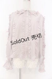 Chalmiere / フリルブラウス M ピンク O-25-10-30-1021-LO-BL-OW-OS