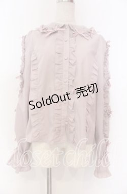 画像1: Chalmiere / フリルブラウス M ピンク O-25-10-30-1021-LO-BL-OW-OS