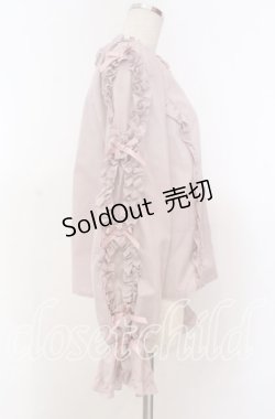 画像2: Chalmiere / フリルブラウス M ピンク O-25-10-30-1021-LO-BL-OW-OS