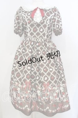 画像1: axes femme kawaii / ベリーフィールズワンピース M ブラウン O-25-10-30-1003-AX-OP-OW-OS