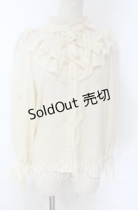 axes femme kawaii / クラシカルドールブラウス M アイボリー O-25-10-30-1024-AX-BL-OW-OS