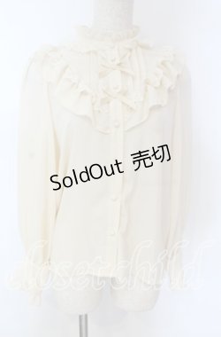 画像1: axes femme kawaii / クラシカルドールブラウス M アイボリー O-25-10-30-1024-AX-BL-OW-OS