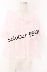 Chalmiere / ネグリジェブラウス M ピンク O-25-10-30-1026-LO-BL-OW-OS