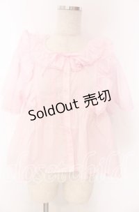 Chalmiere / ネグリジェブラウス M ピンク O-25-10-30-1026-LO-BL-OW-OS