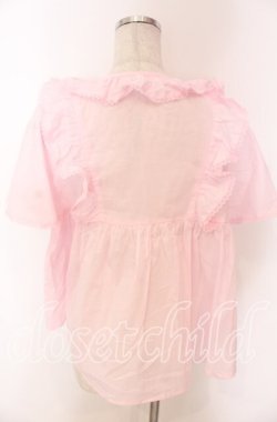 画像2: Chalmiere / ネグリジェブラウス M ピンク O-25-10-30-1026-LO-BL-OW-OS