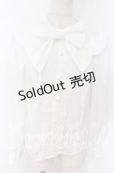 axes femme kawaii / フラット衿ブラウス M シロ O-25-10-30-1030-AX-BL-OW-OS