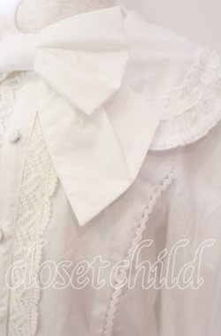 画像2: axes femme kawaii / フラット衿ブラウス M シロ O-25-10-30-1030-AX-BL-OW-OS