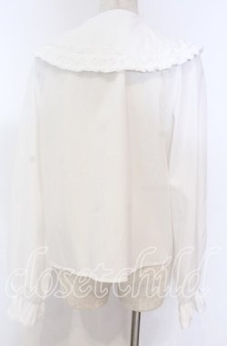 画像3: axes femme kawaii / フラット衿ブラウス M シロ O-25-10-30-1030-AX-BL-OW-OS