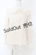 axes femme kawaii / 丸襟コットンブラウス M アイボリー O-25-10-30-1032-AX-BL-OW-OS