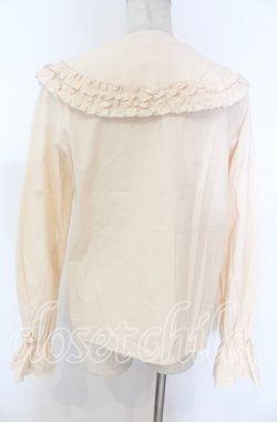 画像2: axes femme kawaii / 丸襟コットンブラウス M アイボリー O-25-10-30-1032-AX-BL-OW-OS