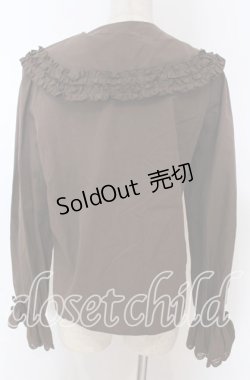 画像2: axes femme kawaii / 丸襟コットンブラウス M ブラウン O-25-10-30-1033-AX-BL-OW-OS