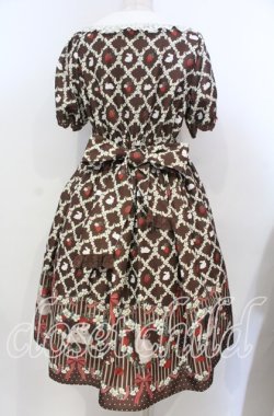 画像4: axes femme kawaii / ベリーフィールズワンピース M ブラウン O-25-10-30-1003-AX-OP-OW-OS