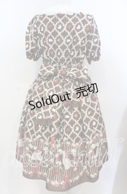 画像4: axes femme kawaii / ベリーフィールズワンピース M ブラウン O-25-10-30-1003-AX-OP-OW-OS