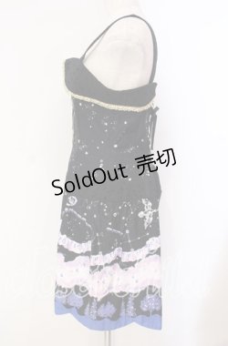 画像4: ALICE and the PIRATES / 星をめぐる銀河の旅サロペットパンツ  クロ×アオ O-25-10-30-005-PA-OP-OW-OS