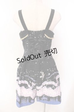 画像5: ALICE and the PIRATES / 星をめぐる銀河の旅サロペットパンツ  クロ×アオ O-25-10-30-005-PA-OP-OW-OS