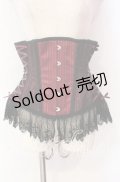 abilletage / サイドレースアップストライプコルセット 5 ワイン O-25-10-30-006-GO-TO-OW-OS