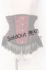 abilletage / サイドレースアップストライプコルセット 5 ワイン O-25-10-30-006-GO-TO-OW-OS