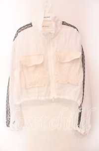 axes femme / シアートラックジャケット  シロ O-25-10-30-062-AX-TO-IG-ZT132