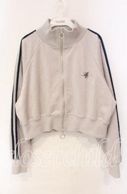 画像1: axes femme / カットスエードトラックジャケット  グレー O-25-10-30-068-AX-JA-IG-OS