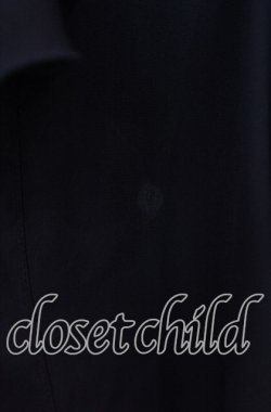 画像4: axes femme / ジャボ付きシフォンブラウス  ネイビー O-25-10-30-072-AX-BL-IG-OS