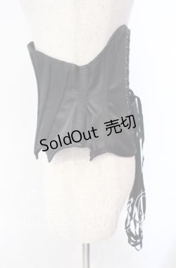 画像2: PureOne Corset Works / サテンコルセット  ブラック O-25-10-30-007-GO-TO-OW-OS
